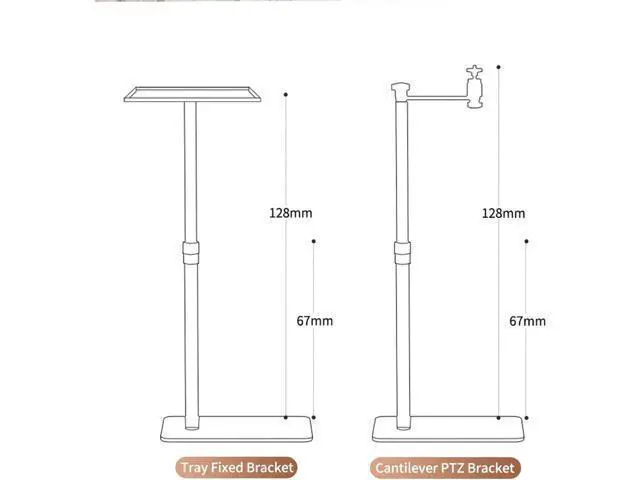 Alt view image 2 of 7 - KIZQYN Projector Stand Projector Floor Support Stand Metal Holder Multi-Angle Adjustable 360 ° Rotating Projector Bracket for Film Video Projector Projector Mount (Color : A Model)