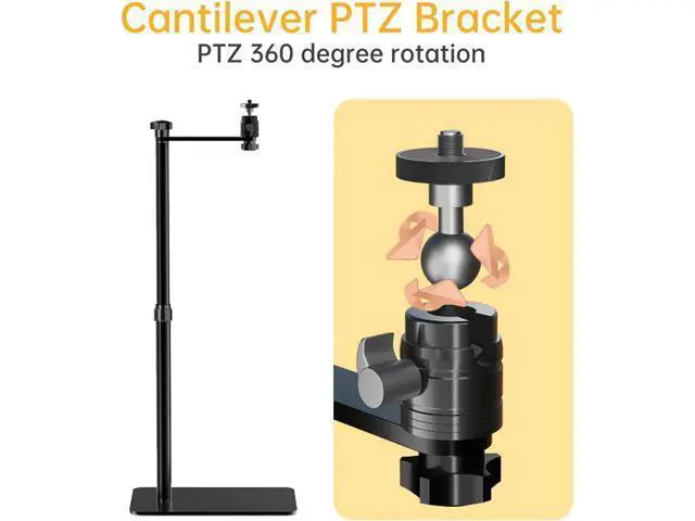 Alt view image 4 of 7 - KIZQYN Projector Stand Projector Floor Support Stand Metal Holder Multi-Angle Adjustable 360 ° Rotating Projector Bracket for Film Video Projector Projector Mount (Color : A Model)
