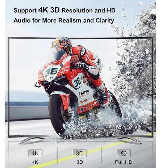 Main image of Vszerda 4K 394ft HDMI Extender Over Cat5e / Cat6 / Cat7 Ethernet Cable with Loop-Out, Audio