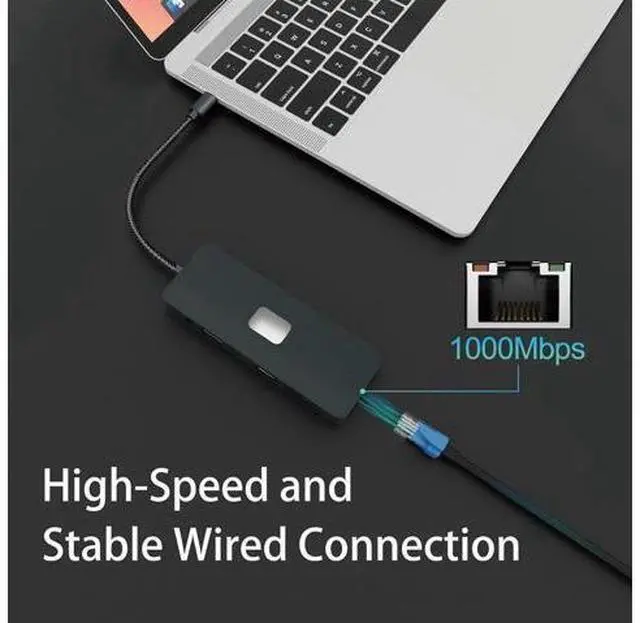 Alt view image 7 of 7 - Type C Docking Station for Laptops, 11 in 1 USB C Docking Station 3 Monitors to 4K HDMI, VGA, DP, USB C Hub Multiport Adapter to 3 * 10Gbps USB 3.2, 1000M Ethernet, PD 100W, SD/TF for Laptops