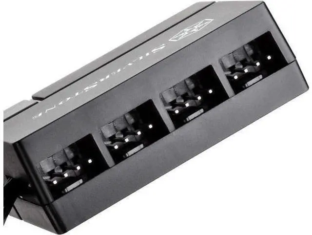 Alt view image 2 of 7 - SilverStone Technology Silverstone 8-Port PWM Fan Hub/Splitter for 4-Pin & 3-Pin Fans* in Black SST-CPF04-USA (Newest Version)