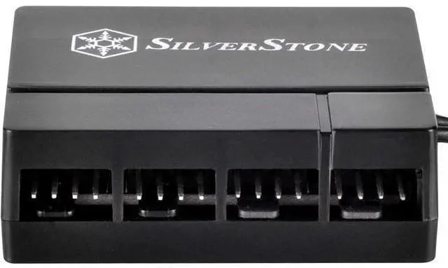 Alt view image 4 of 7 - SilverStone Technology Silverstone 8-Port PWM Fan Hub/Splitter for 4-Pin & 3-Pin Fans* in Black SST-CPF04-USA (Newest Version)