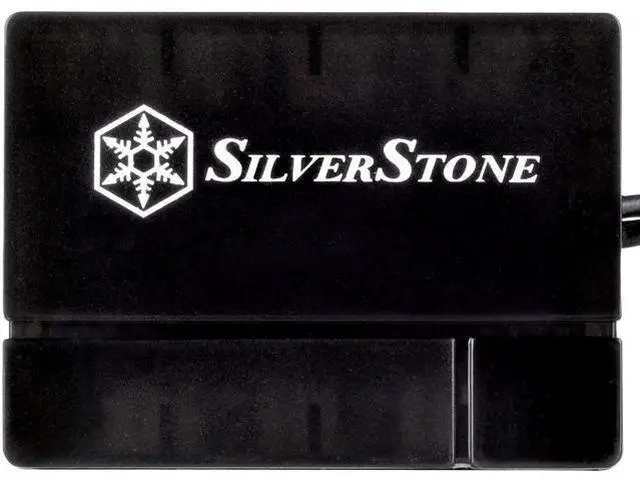 Alt view image 5 of 7 - SilverStone Technology Silverstone 8-Port PWM Fan Hub/Splitter for 4-Pin & 3-Pin Fans* in Black SST-CPF04-USA (Newest Version)