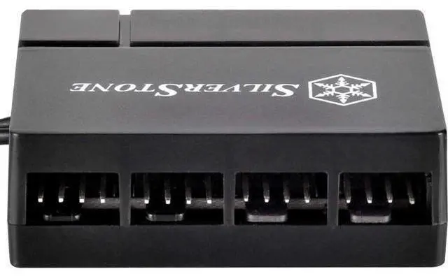 Alt view image 6 of 7 - SilverStone Technology Silverstone 8-Port PWM Fan Hub/Splitter for 4-Pin & 3-Pin Fans* in Black SST-CPF04-USA (Newest Version)