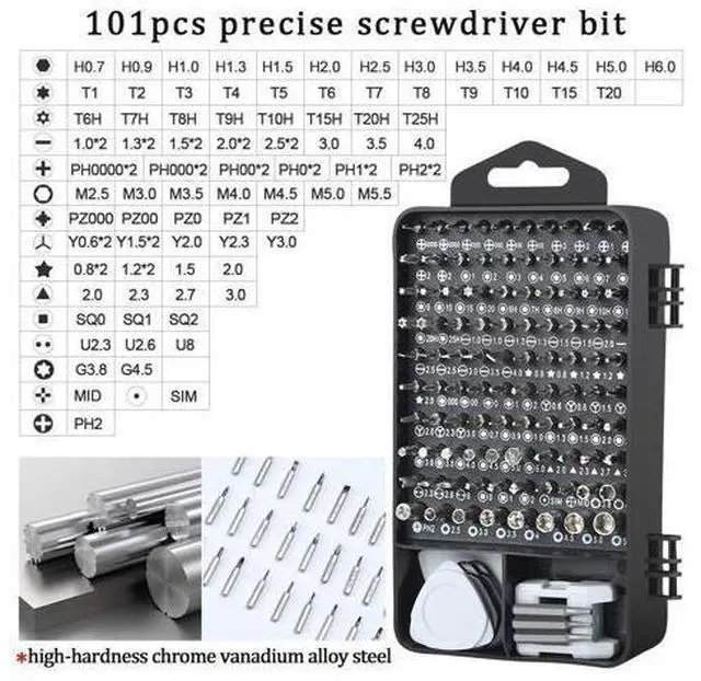 Alt view image 5 of 7 - Precision Screwdriver Set, 122pcs Magnetic Repair Tool Kit for iPhone Series/Mac/iPad/Tablet/Laptop/Xbox Series/PS3/PS4/Eyeglasses/Watch/Cellphone/PC/Camera/Electronic