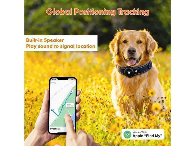 Alt view image 3 of 7 - 2-in-1 GPS Tracker for Dogs: Smart Pet Collar with Real-Time Tracking,No Monthly Fee/Subscription (iOS Only) Waterproof, Anti-Lost,365-Day Long Battery Life GPS Tracker Dog Collar(Tracker Included)