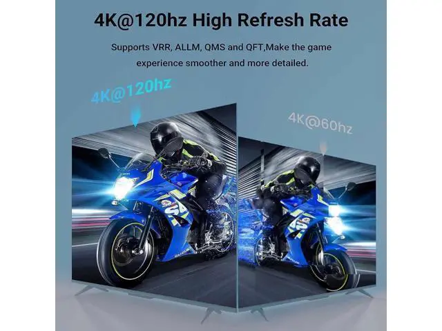Alt view image 7 of 7 - JAHDMI Switch 8K@60Hz, 5 Port HDMI 2.1 Switcher Selector 5 in 1 Out HDMI Switch with IR Remote Control, Supports 8K HDR10 HDCP 2.3 3D Dolby for Nintendo Switch,Xbox PS5/PS4,Fire Stick and More - OZ8Q5
