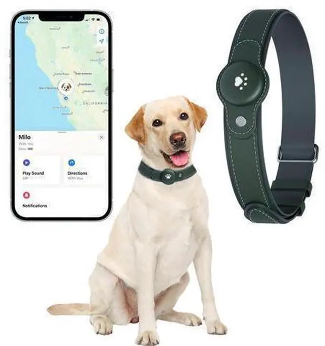 Main image of 2-in-1 GPS Tracker for Dogs: Smart Pet Collar with Real-Time Tracking,No Monthly Fee/Subscription (iOS Only) Waterproof, Anti-Lost,365-Day Long Battery Life GPS Tracker Dog Collar(Tracker Included)