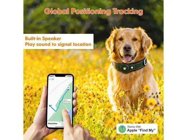 Alt view image 3 of 7 - 2-in-1 GPS Tracker for Dogs: Smart Pet Collar with Real-Time Tracking,No Monthly Fee/Subscription (iOS Only) Waterproof, Anti-Lost,365-Day Long Battery Life GPS Tracker Dog Collar(Tracker Included)