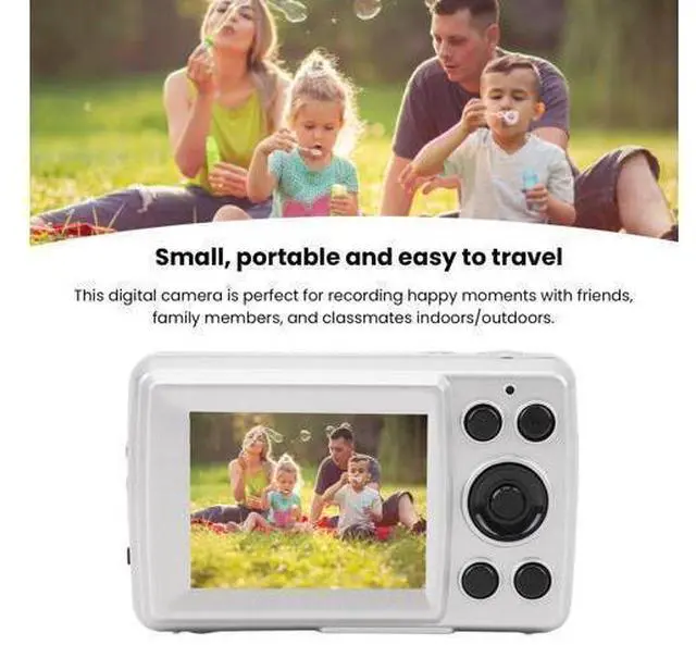 Alt view image 4 of 7 - Sanpyl 16MP Digital Camera, HD Photos and Videos, Retro Small Portable Camera with 2.4 Inch Color LCD Display Compact Small CCD Camera for Boys Girls Teens Seniors, Sanpylcfhz37xp2b