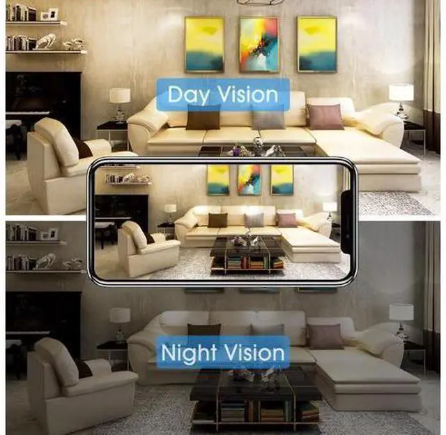 Alt view image 2 of 7 - Secret Camera Mini Camera Small Cam Home Security Hidden Camera WiFi Spy Nanny Cam with Phone App Video Recording Remote Monitor Kids Camera Pet Camera Indoor Room Use