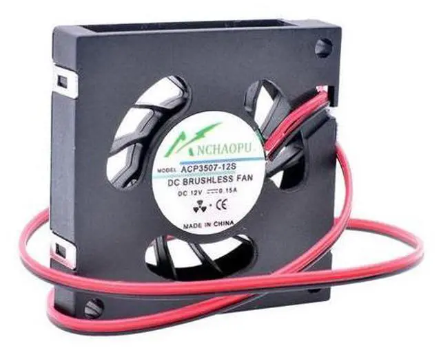 Alt view image 4 of 6 - ACP3507 3.5cm 35mm blower fan 35x35x7mm DC5V DC12V 2pin Micro centrifugal fan cooling fan for projectors and printers
