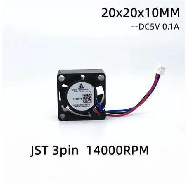 Main image of 2010 Detla 20MM 2cm DC5V Cooling Fan 20x20x10mm Mini Cooling Fan 19000RPM Mini Fan 3Wires FG