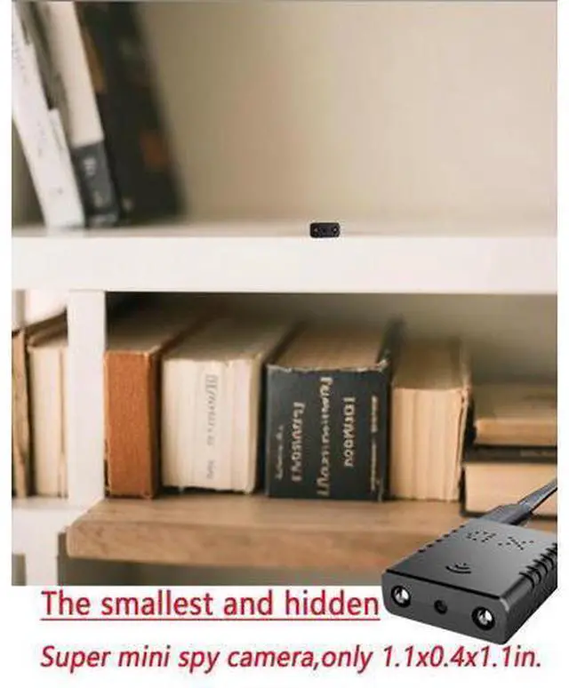 Alt view image 3 of 7 - Mini Spy Camera Wireless Hidden, WiFi HD1080P Home Security Cam Small Surveillance Camera Nanny Cam,Clear Night Vision, Motion Detection