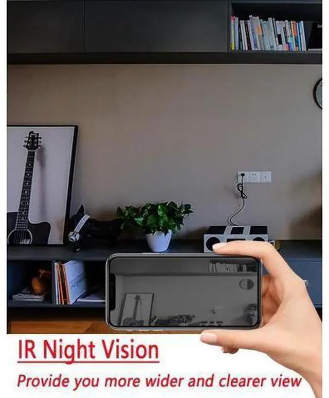 Alt view image 5 of 7 - Mini Spy Camera Wireless Hidden, WiFi HD1080P Home Security Cam Small Surveillance Camera Nanny Cam,Clear Night Vision, Motion Detection