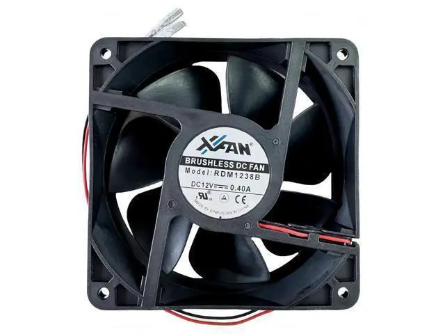 Alt view image 4 of 7 - JAENFONG for RDM1238B Chassis Cooling Fan DC12V 0.40A 120mm 12038 120×120×38mm 2 Wire Brushless Inverter Cooling Fan
