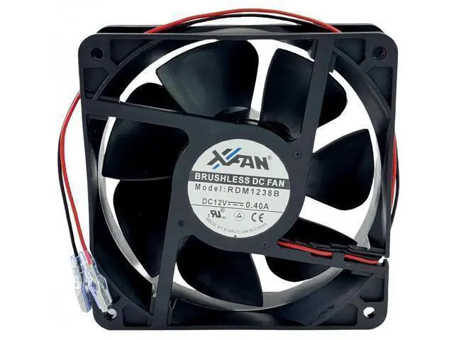 Alt view image 5 of 7 - JAENFONG for RDM1238B Chassis Cooling Fan DC12V 0.40A 120mm 12038 120×120×38mm 2 Wire Brushless Inverter Cooling Fan