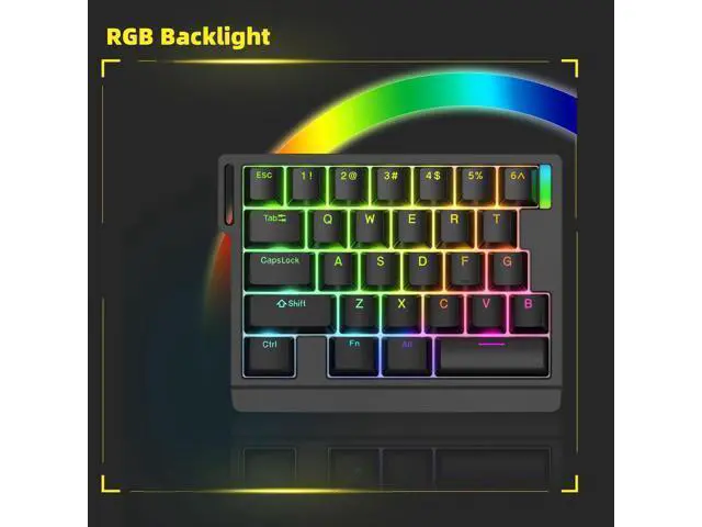 Alt view image 7 of 7 - HE30 Rapid Trigger Magnetic Switch Gaming Keyboard,One-Handed Hall Effect RGB HotSwap Adjustable Actuation 8kHz Hyper Fast Mini Macro Gasket E-Sports Keypad Ergonomic Mechanical Keyboard (White)