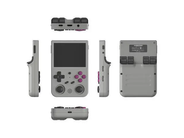 Alt view image 2 of 7 - ANBERNIC RG353V 3.5 Inch Wireless Game Box 64G 15000 Games 64G 15,000 games (Transparent Purple)
