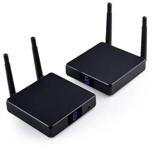 Alt view image 2 of 7 - Measy FHD686 Full HD 1080P 3D 5-5.8GHz Wireless HDMI Transmitter (Transmitter + Receiver) with Display, Supports Infrared Remote Control & Wireless Same Screen Function, Transmission Distanc