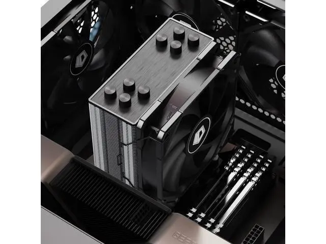 Alt view image 7 of 7 - ID-COOLING SE-224-XTS CPU Cooler 4 Heatpipes CPU Air Cooler 120mm PWM Fan CPU Fan for Intel LGA1700/115X/1200; AMD AM4/AM5