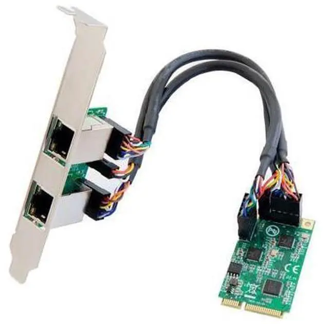 Main image of Vszerda Dual 2.5 Gigabit Mini PCIe Ethernet Network Expansion Card, Green (SI-MPE24079)