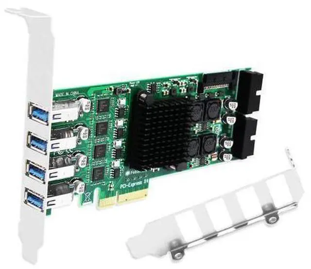 Main image of Vszerda 8-Ports PCIE Superspeed 5Gbps USB 3.0 Card for Windows and Linux Desktop PCs, 4X Dedicated 5Gbps USB 3.0 Channel 20Gbps Bandwidth, Built in FebSmart Self-Powered Technology (FS-4C-U8S-Pro)