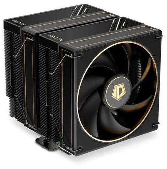 Main image of ID-COOLING FROZN A620 GDL Limited Edition Dual-Tower Air CPU Cooler, 6 Heatpipes, Dual 120x120x27mm FDB Fans, Black CPU Cooler with Golden Lines Decorated, Support LGA1851/1700/1200/115X; AMD AM5/AM4