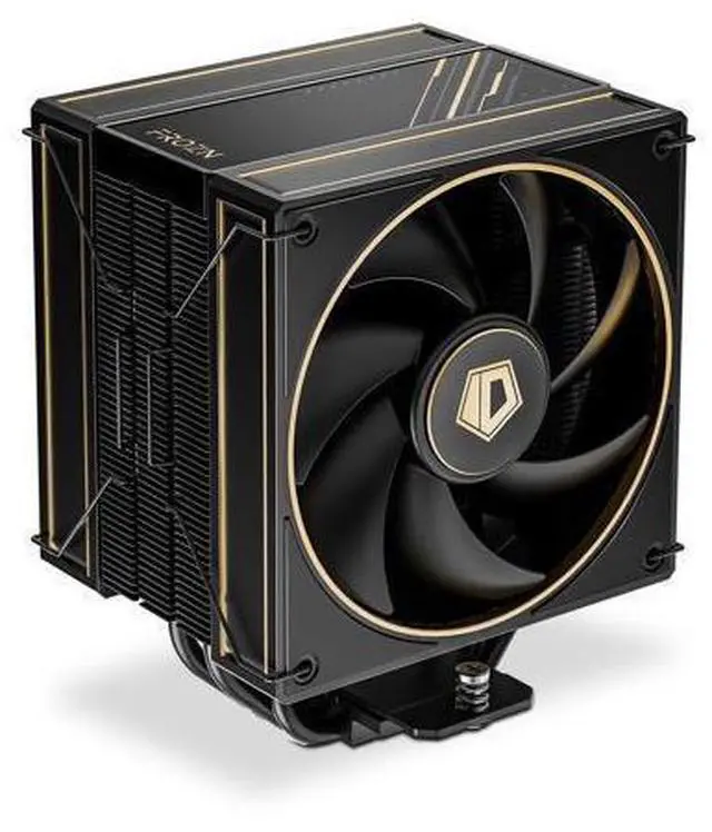 Main image of ID-COOLING FROZN A410 GDL Limited Edition CPU Cooler, 2x120mm FDB Fans in Push-Pull Configuration, 100% RAM Clearance, Black Air Cooler with Golden Lines Decorated, Support Intel and AMD Sockets