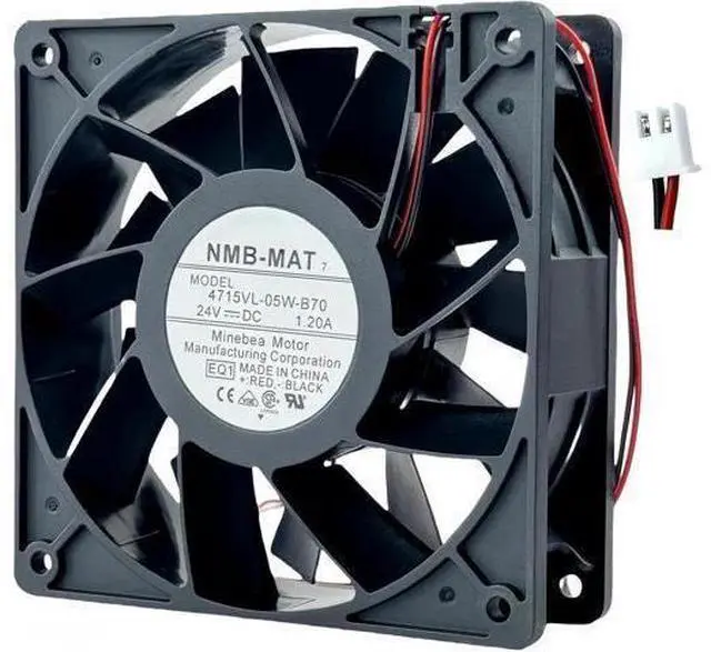 Main image of JAENFONG for 4715VL-05W-B70 Cooling Fan, DC 24V 1.20A NMB-MAT Inverter Cooling Fan, 120X120X38mm 2-Wire Cooling Fan