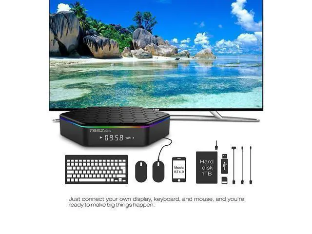 Alt view image 6 of 7 - T95Z Plus Android 7.1 TV BOX KODI, 4K Android TV Streaming BOX 2G RAM 16G ROM, Media Player Smart TV Set Top Box with Amlogic S912 Octa Core Dual Band Wifi 2.4G/5G 3D TV Boxes with Remote