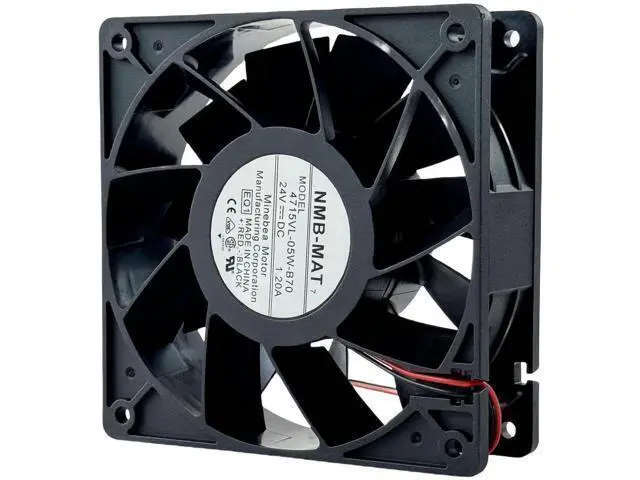 Alt view image 6 of 7 - JAENFONG for 4715VL-05W-B70 Cooling Fan, DC 24V 1.20A NMB-MAT Inverter Cooling Fan, 120X120X38mm 2-Wire Cooling Fan