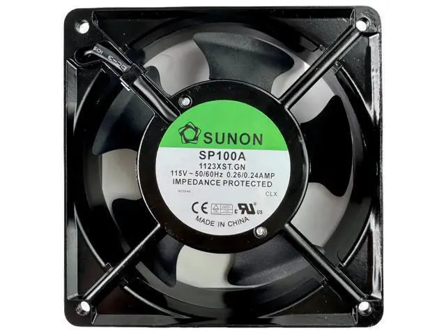 Alt view image 6 of 7 - JAENFONG for Sunon SP100A-1123XST.GN 115V AC 120x120x38mm Cooling Fan 50/60Hz 0.26/0.24A AC Axial Fan 50 dB 1800 RPM 2-Pin