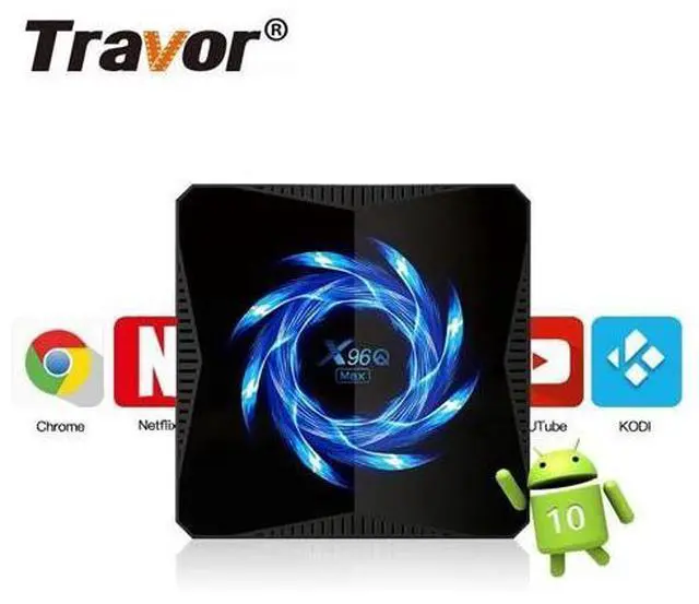 Main image of tv box X96Q max Android 10.0 set top box 2.4G/5GHz Wifi BT 100M 4K Smart tvbox 4GB 64GB Smart Media Player Set-top box