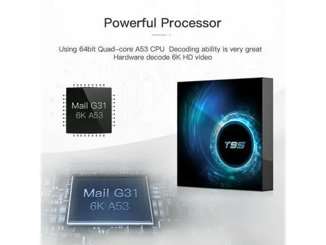 Alt view image 2 of 5 - Android 10.0 TV Box Set Top Box 2.4G H616 Quad Core Wifi Smart tvbox 4GB 32GB 64GB HD 6K Smart Media Player Set-top box
