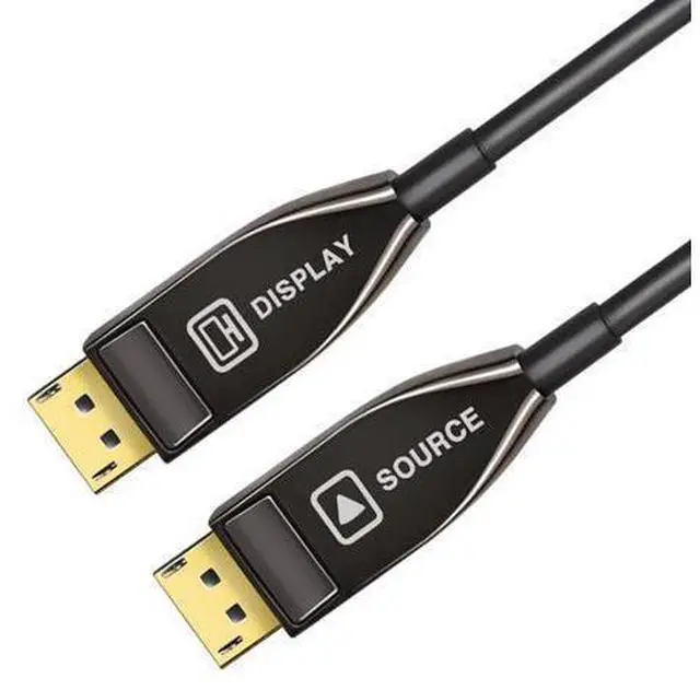 Alt view image 2 of 5 - EnLabs AOCDP8K15M DP 1.4 Fiber Optic AOC Cable,DisplayPort to DisplayPort 8k@60HZ 4K@144Hz Male to Male Cable - (DP to DP Cable) Black - 49.18ft