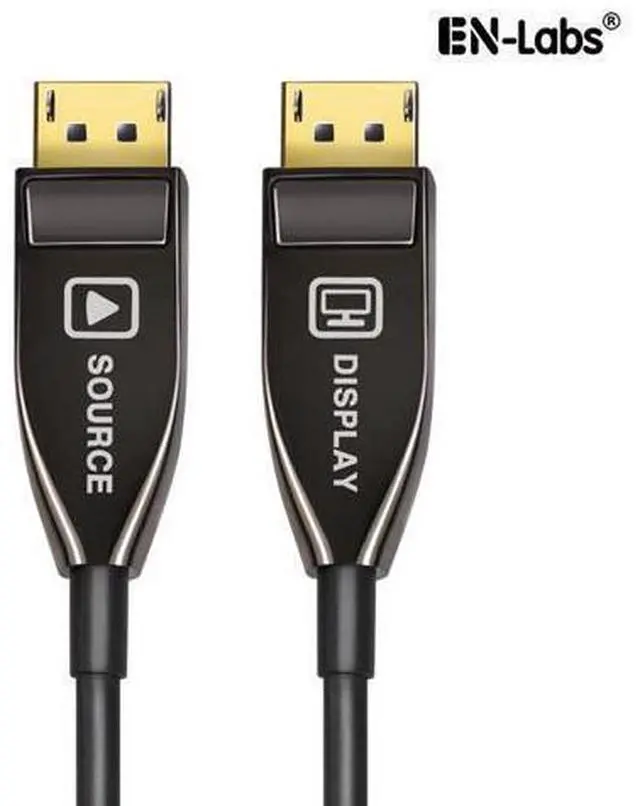 Main image of EnLabs AOCDP8K15M DP 1.4 Fiber Optic AOC Cable,DisplayPort to DisplayPort 8k@60HZ 4K@144Hz Male to Male Cable - (DP to DP Cable) Black - 49.18ft