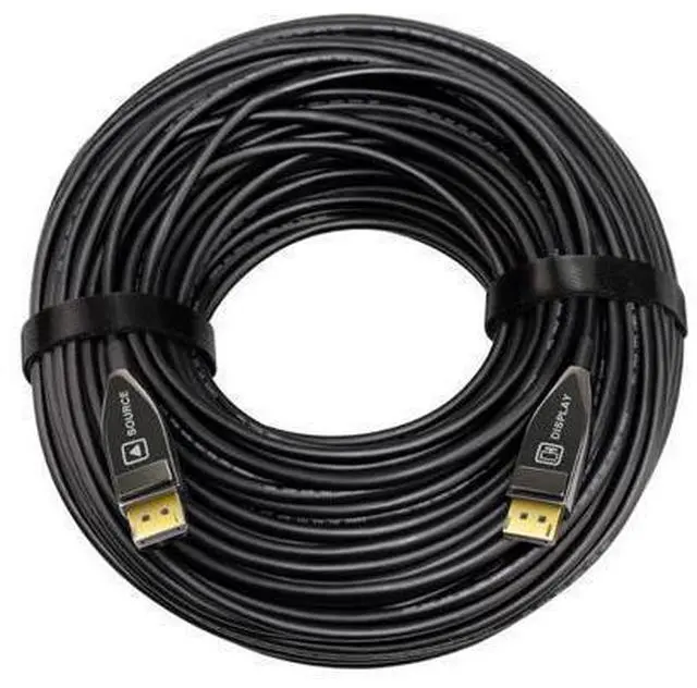 Alt view image 4 of 5 - EnLabs AOCDP8K15M DP 1.4 Fiber Optic AOC Cable,DisplayPort to DisplayPort 8k@60HZ 4K@144Hz Male to Male Cable - (DP to DP Cable) Black - 49.18ft