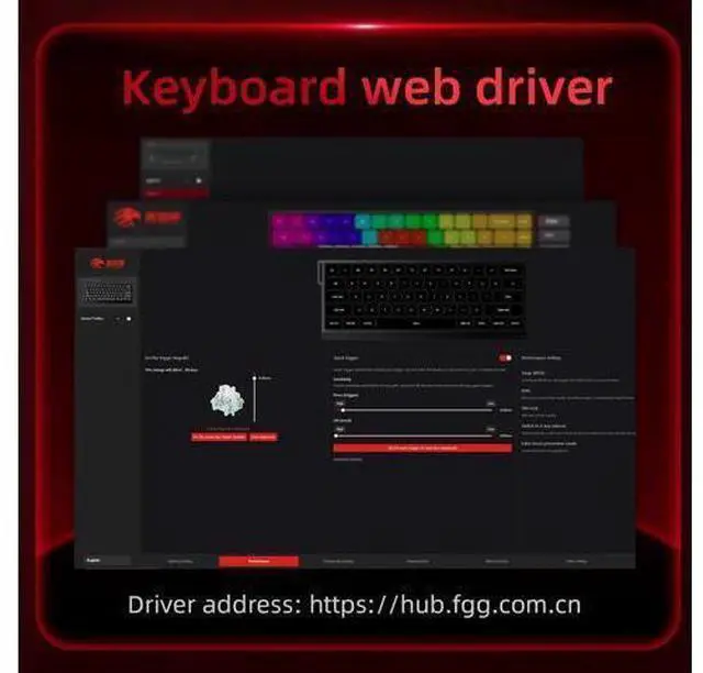 Alt view image 4 of 7 - Vszerda x FGG MADLIONS MAD 68 HE RGB 60% Wired Magnetic Switch Gaming Keyboard with Adjustable Actuation, 8000 Hz Polling Rate, Rapid Trigger Mode, Hall Effect Switches, for PC/Mac, White