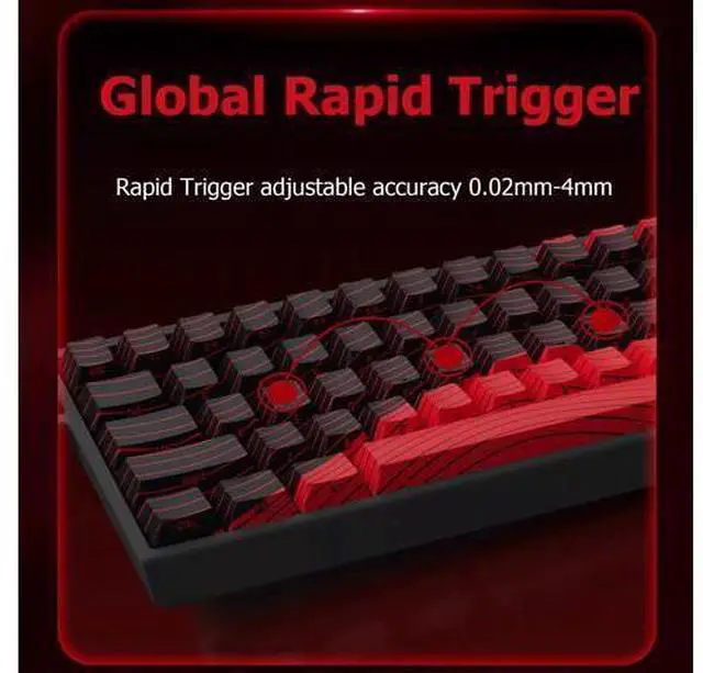 Alt view image 5 of 7 - Vszerda x FGG MADLIONS MAD 68 HE RGB 60% Wired Magnetic Switch Gaming Keyboard with Adjustable Actuation, 8000 Hz Polling Rate, Rapid Trigger Mode, Hall Effect Switches, for PC/Mac, White