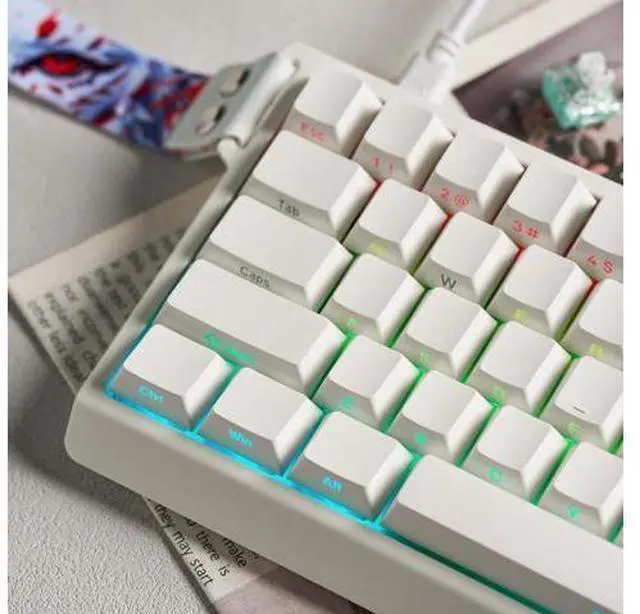 Alt view image 6 of 7 - Vszerda x FGG MADLIONS MAD 68 HE RGB 60% Wired Magnetic Switch Gaming Keyboard with Adjustable Actuation, 8000 Hz Polling Rate, Rapid Trigger Mode, Hall Effect Switches, for PC/Mac, White