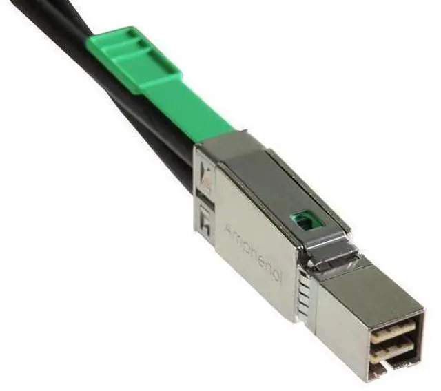 Alt view image 2 of 5 - Vszerda External MiniSAS HD 4X (SFF-8644) Cable with Double Eprom 3.3FT/1M