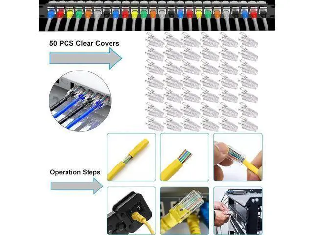 Alt view image 2 of 6 - RJ45/RJ12/RJ11 Computer Crimper Network Tool Kit Cable Tester, Cat5/Cat6 Ethernet Maintenance Crimp Stripper Set, 8P/4P/6P LAN Repair Cutter Suitable for DIY&Household(Black)