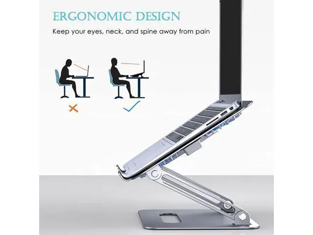 Alt view image 3 of 3 - Laptop Stand, Laptop Cooling Stand with Fan, Computer Laptop Cooler Riser Compatible for 10- 15Inch Notebooks, Tablets