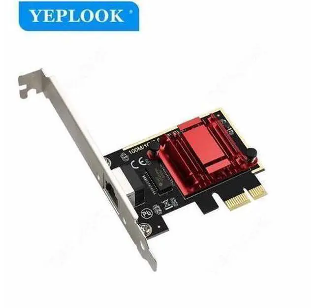 Main image of PCI-E x1 to Single Port RJ45 2500Mbps 2.5G Gigabit Desktop PC Game Wifi Card Computer Network Adapter RTL8125 Chipset TXA092