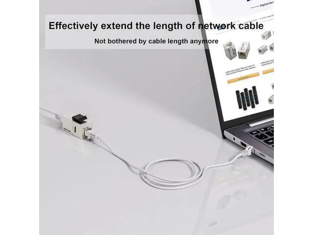 Alt view image 3 of 7 - 10Gbps CAT7 Coupler RJ45 Keystone Shielded Coupler 25-Pack, Ethernet Coupler, Female to Female Keystone Jack, STP Keystone Insert for Cat7/Cat6a/cat6/cat5e Cable