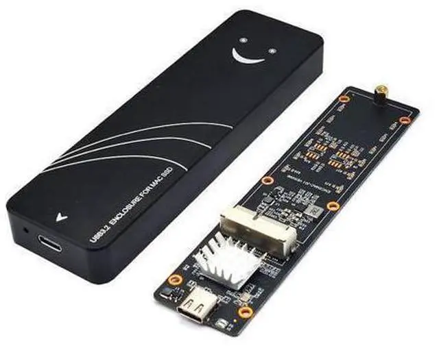 Alt view image 2 of 5 - Vszerda USB 3.2 External Case,USB Type C Enclosure,Compatible with 28Pin MacBook Air(Mid 2013-2016) and PRO(Late 2013 - Mid 2015) SSD,Support nVME with ST-NGFF2013