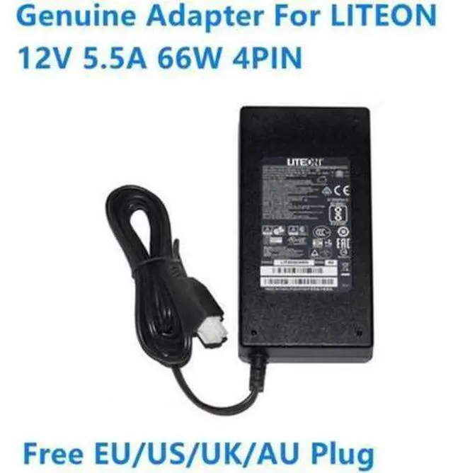 Main image of 12V 5.5A 66W 4PIN LITEON PA-1660-2SA2 341-100346-01 AC Adapter For Router Power Supply Charger