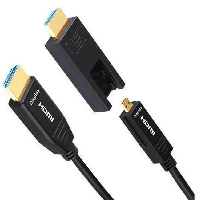 Main image of Vszerda HDMI Fiber Optic Cable 75 Feet (18Gbps 4K60hz 1080p) with Micro and Standard HDMI Connector Compatible for GoPro Hero 7 6 5 4, Raspberry Pi 4, A6000 A6300, Yoga 710