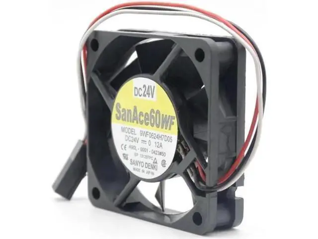 Alt view image 4 of 4 - 60MM Fanuc Cooling 9WF0624H7D05 9WF0624H7D03 A90L-0001 24V 0.12A 3 Wires Converter Case Fan 60*15mm San Ace 60WF